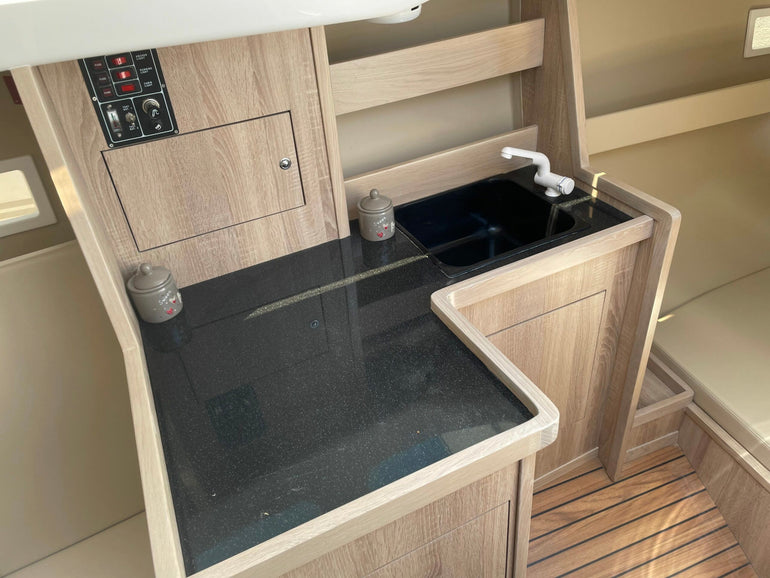 Cooking area on yacht